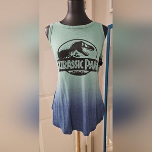 Like New!! Torrid Green/Blue Ombre Jurassic Park Athletic Tank - Torrid Size 0
